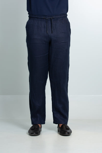 Linen Trouser | Navy