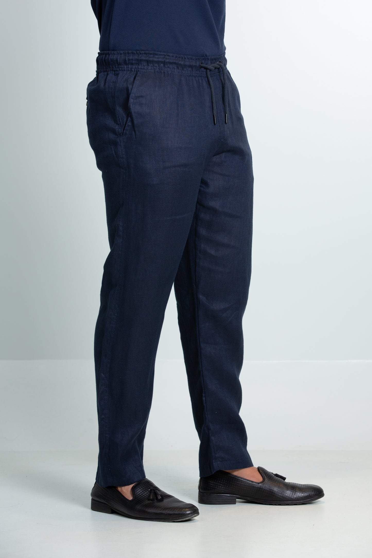 Linen Trouser | Navy