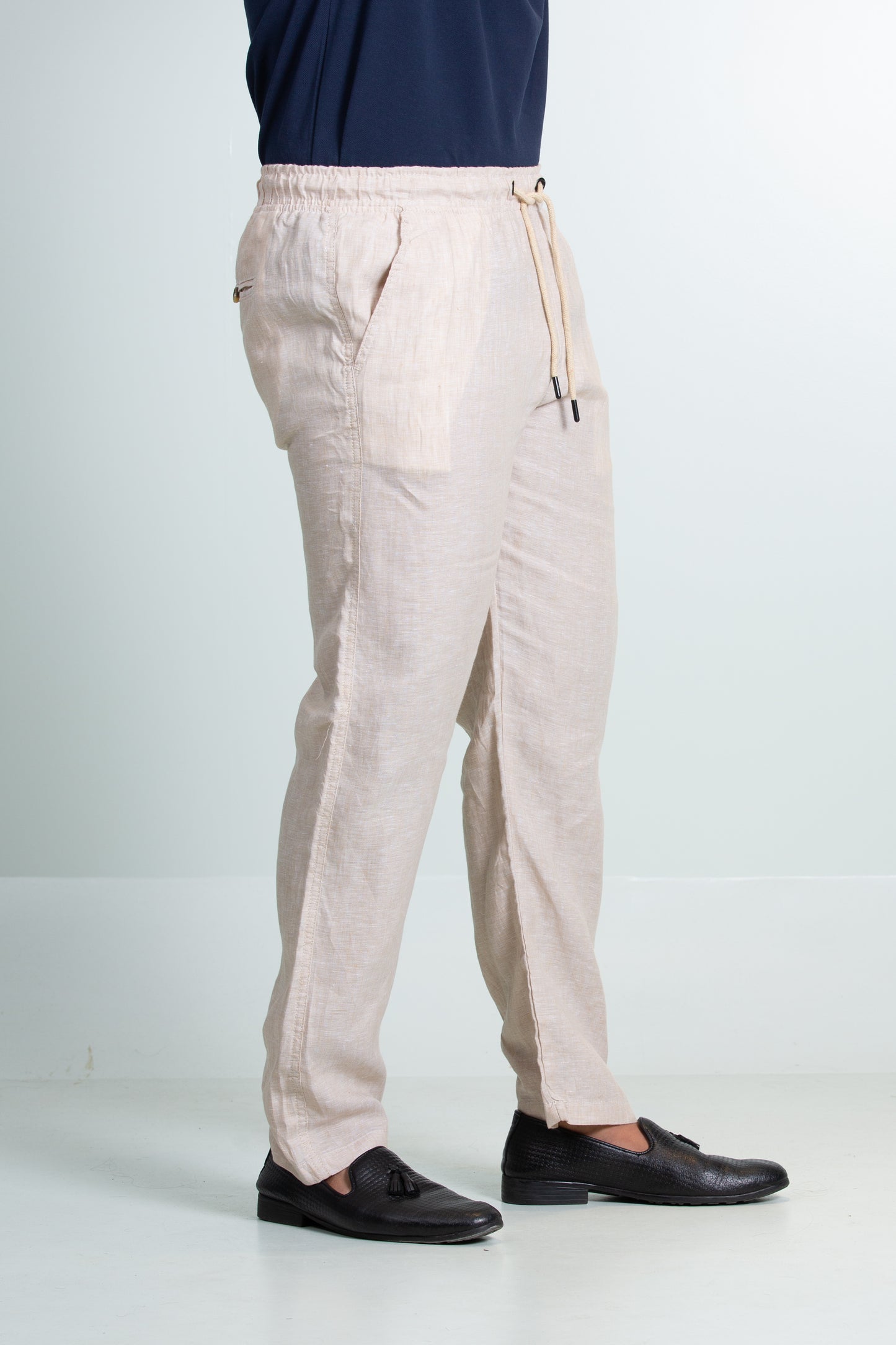 Linen Trouser | Beige