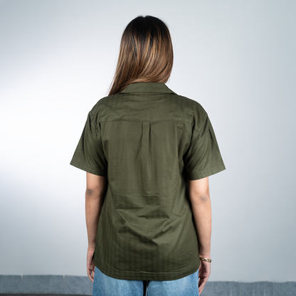 Cuban Resort Shirt     Dark Olive
