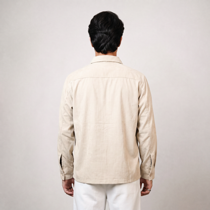 Summer Cord Shirt  | Beige