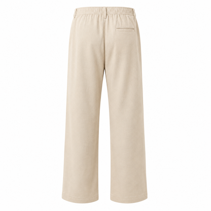 Straight Cut Dress Pants । Beige