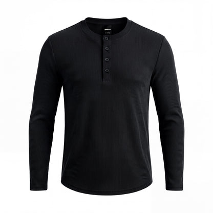 Classic Henley T-Shirt |  Black