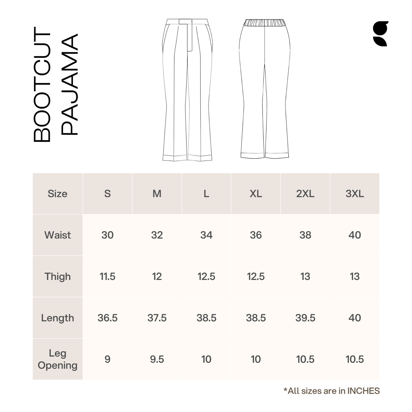 Bootcut Pant  |  Cream