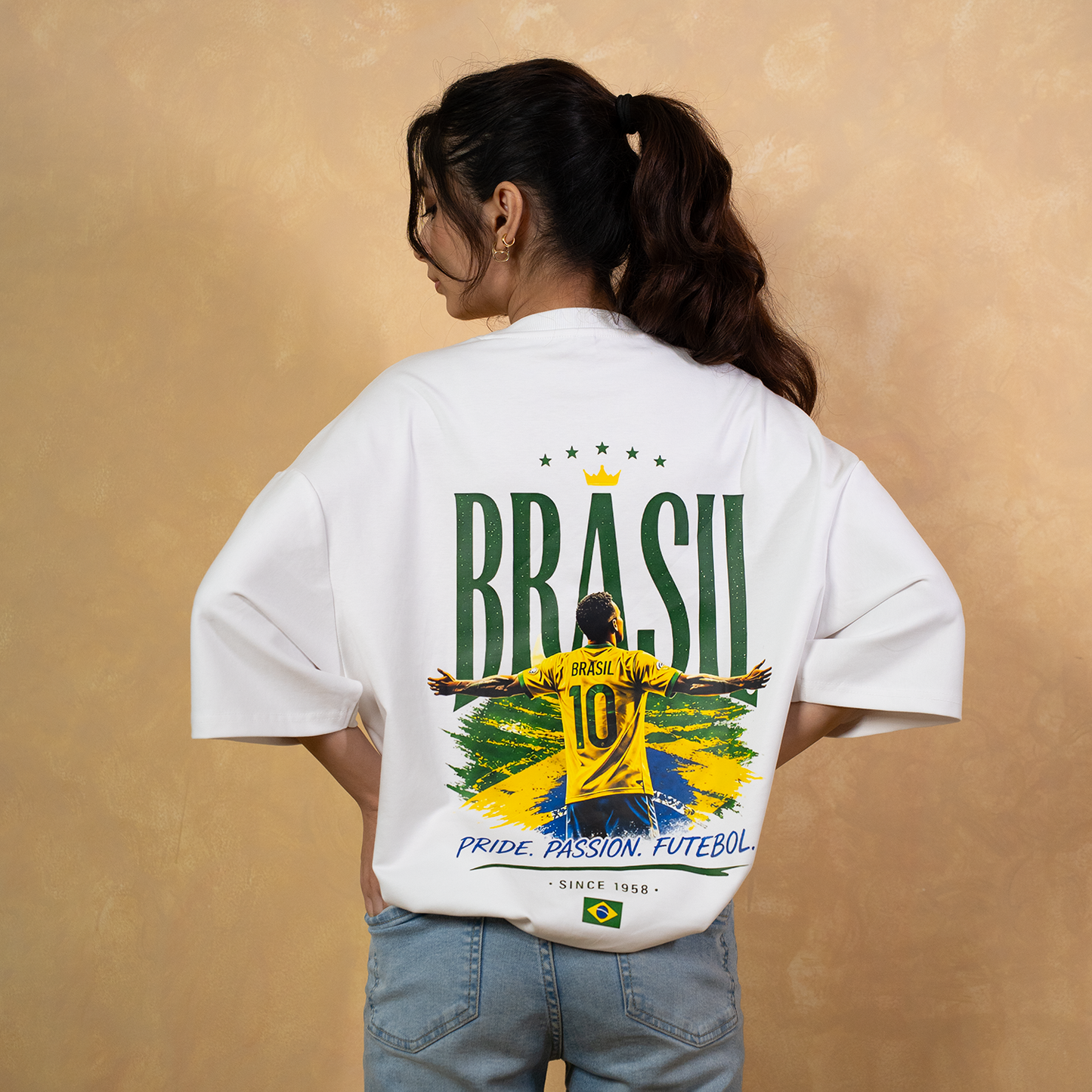 Brazil | Fifa World Cup 2026 Fan Tshirts (Drop Shoulders)