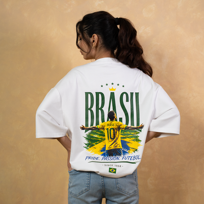 Brazil | Fifa World Cup 2026 Fan Tshirts (Drop Shoulders)