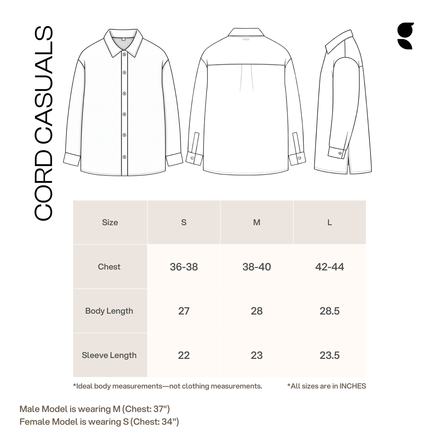 CORD Casual – Icy Blue