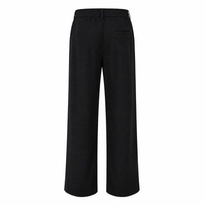 Straight Cut Dress Pants । Black