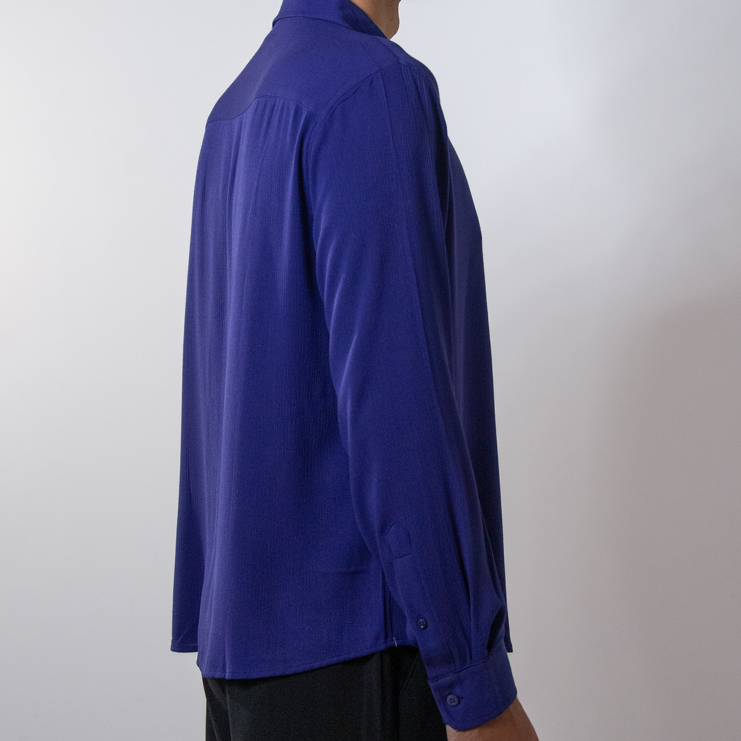 Viscose Boxy Fit shirt । Royal Blue