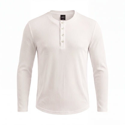 Classic Henley T-Shirt |  White