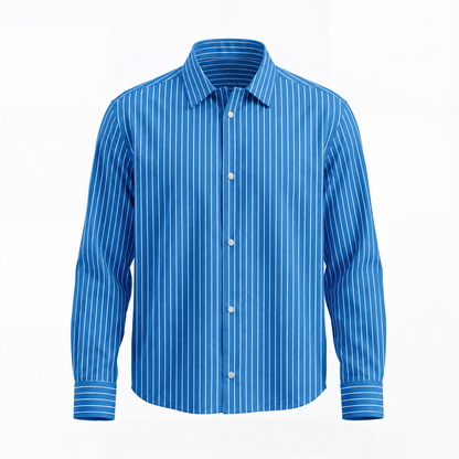 Boxy Fit Shirt । Signature Blue