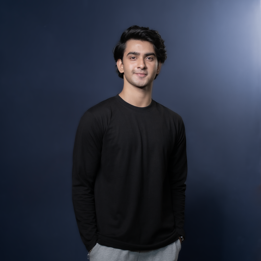 Round Neck Full Sleeve | Black