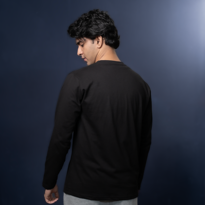 Round Neck Full Sleeve | Black