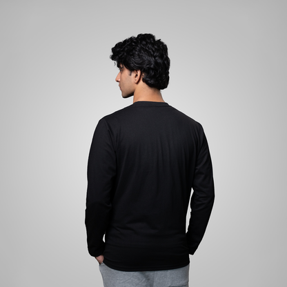 Round Neck Full Sleeve     Black