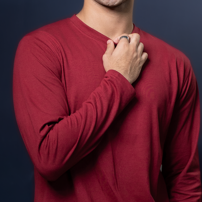 Round Neck Full Sleeve | Maroon
