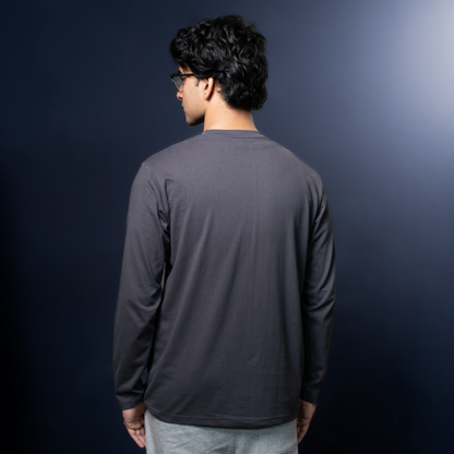 Round Neck Full Sleeve | Dark Charcoal