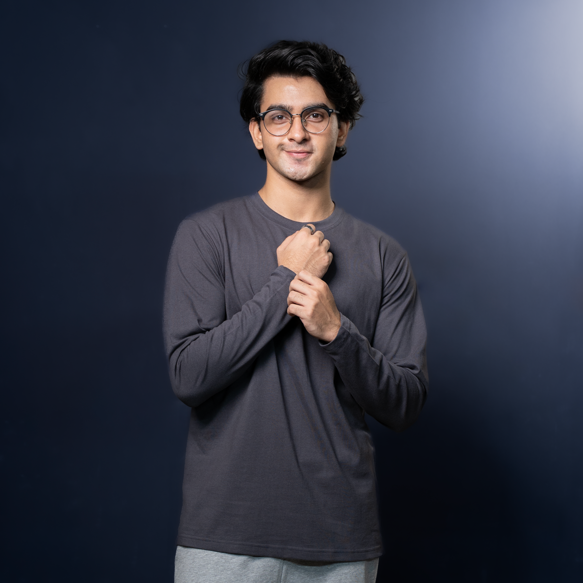 Round Neck Full Sleeve | Dark Charcoal