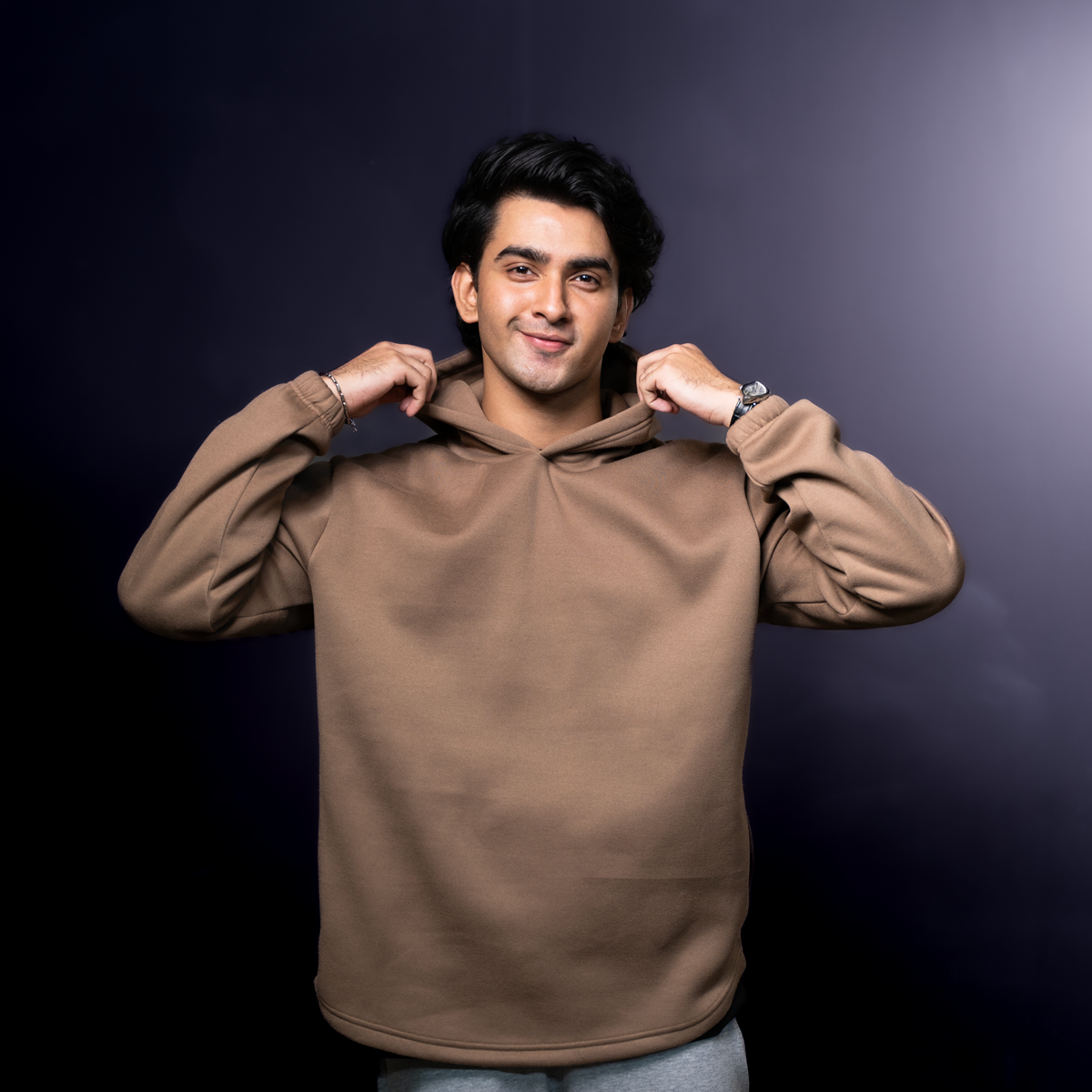 Drop Hoodie    Warm Taupe