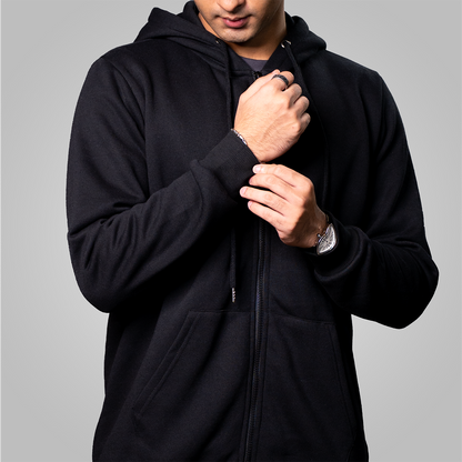 Zip Hoodie     Black