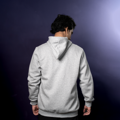 Zip Hoodie    Grey Melange