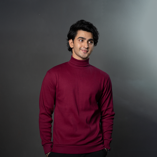 Turtle Neck     Maroon