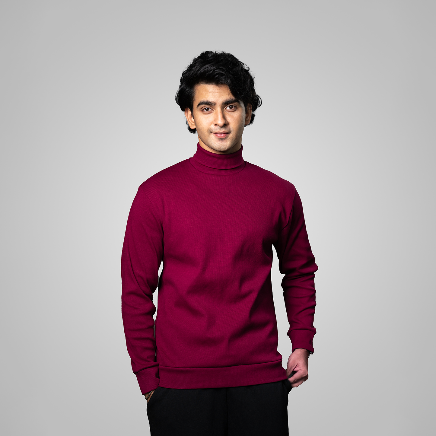 Turtle Neck     Maroon