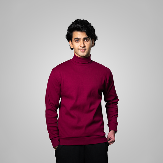 Turtle Neck     Maroon