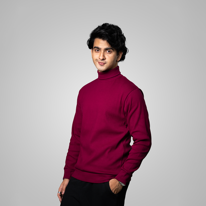 Turtle Neck     Maroon