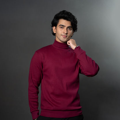 Turtle Neck     Maroon