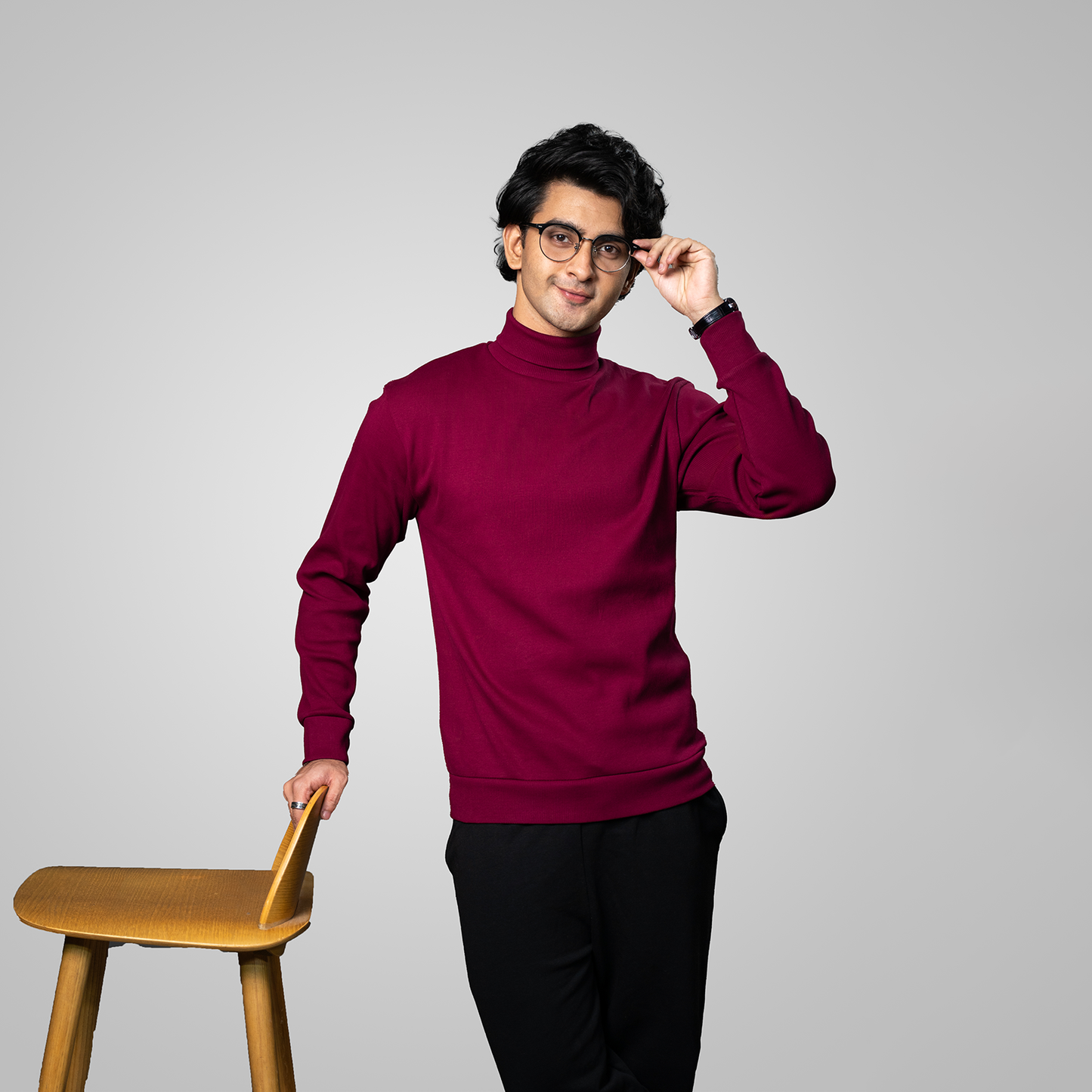 Turtle Neck     Maroon