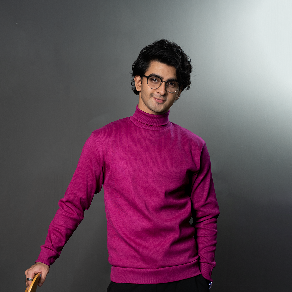 Turtle Neck     Magenta