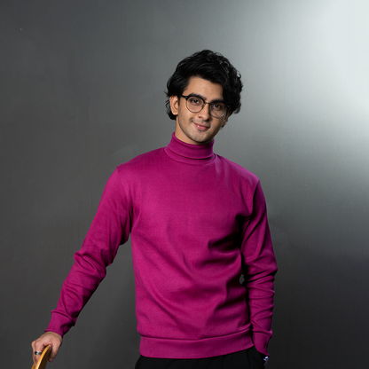 Turtle Neck     Magenta