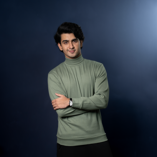 Turtle Neck     Green