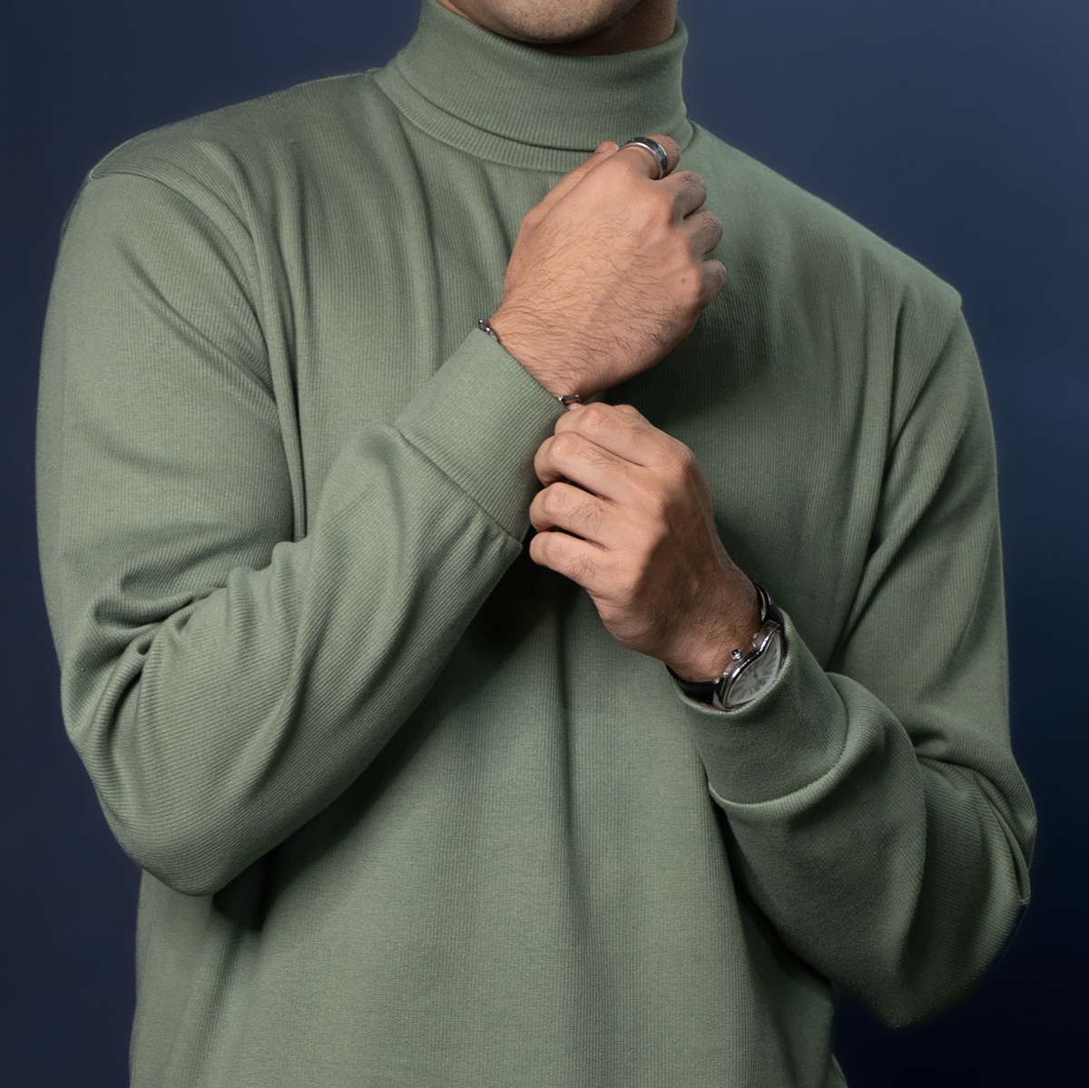 Turtle Neck     Green