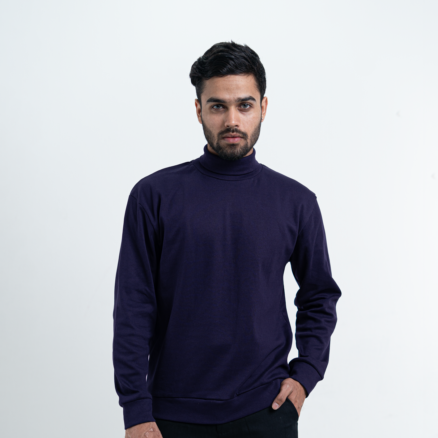 Turtle Neck     Midnight Navy