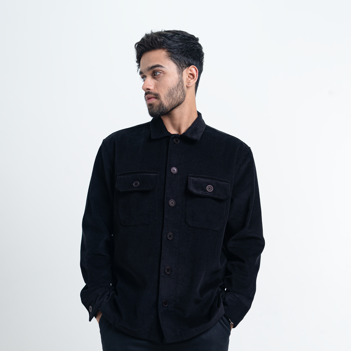 Lightweight Layering Overshirts   Jet Black