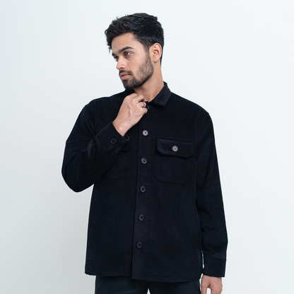 Lightweight Layering Overshirts   Jet Black