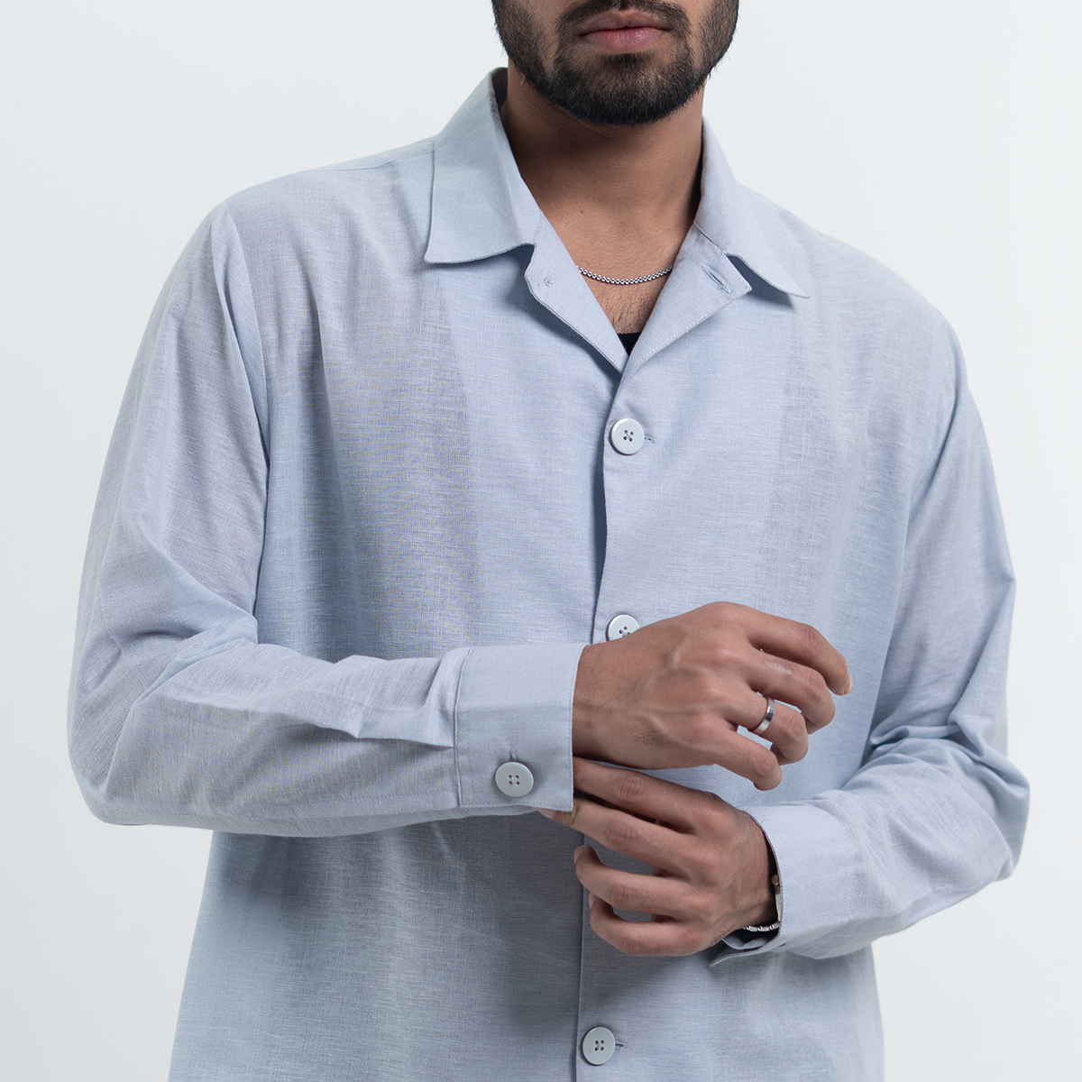 Oversized Shirt    Sky Blue