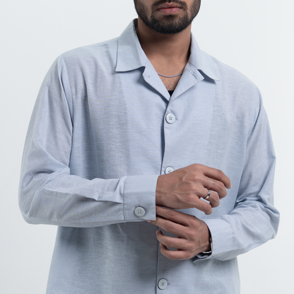 Oversized Shirt    Sky Blue