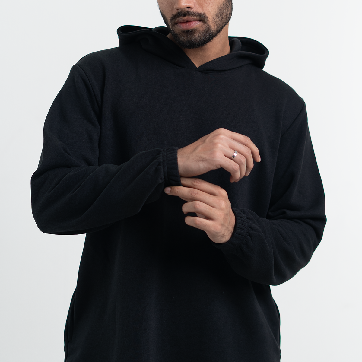Drop Hoodie     Jet Black
