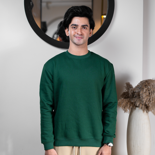 Sweatshirt    Bottle green