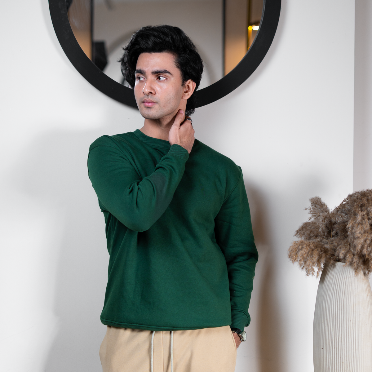 Sweatshirt    Bottle green