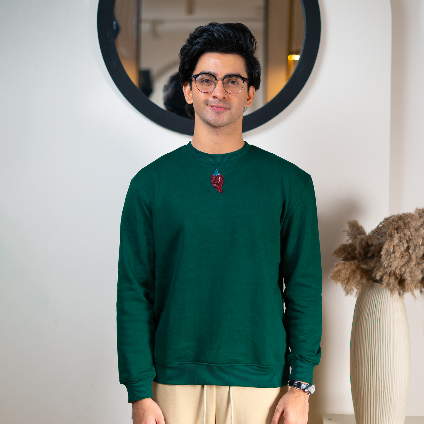 Karchupi  Sweatshirt     Bottle green