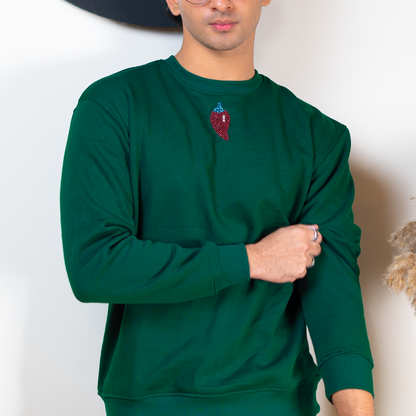 Karchupi  Sweatshirt     Bottle green