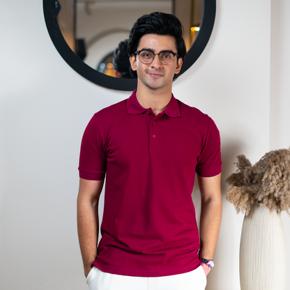 New Classic Polo        Maroon