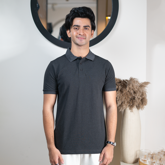 New Classic Polo     Dark Charcoal