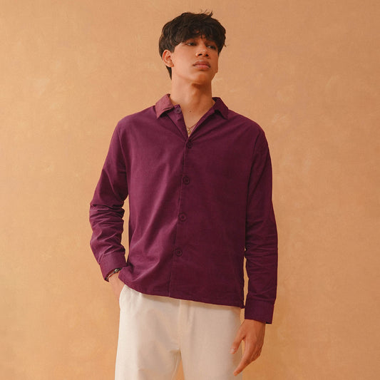 Summer Cord Shirt | Wine