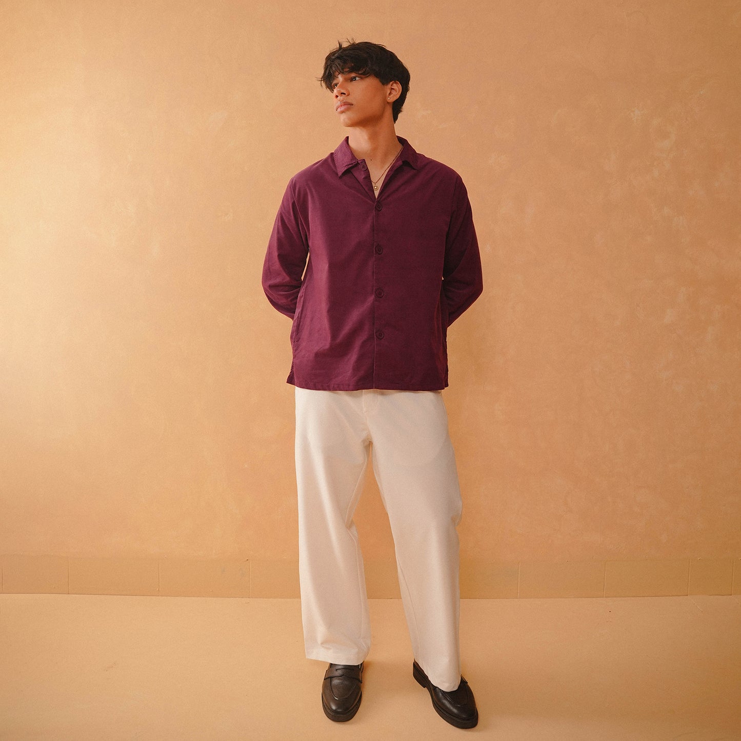 Summer Cord Shirt | Wine