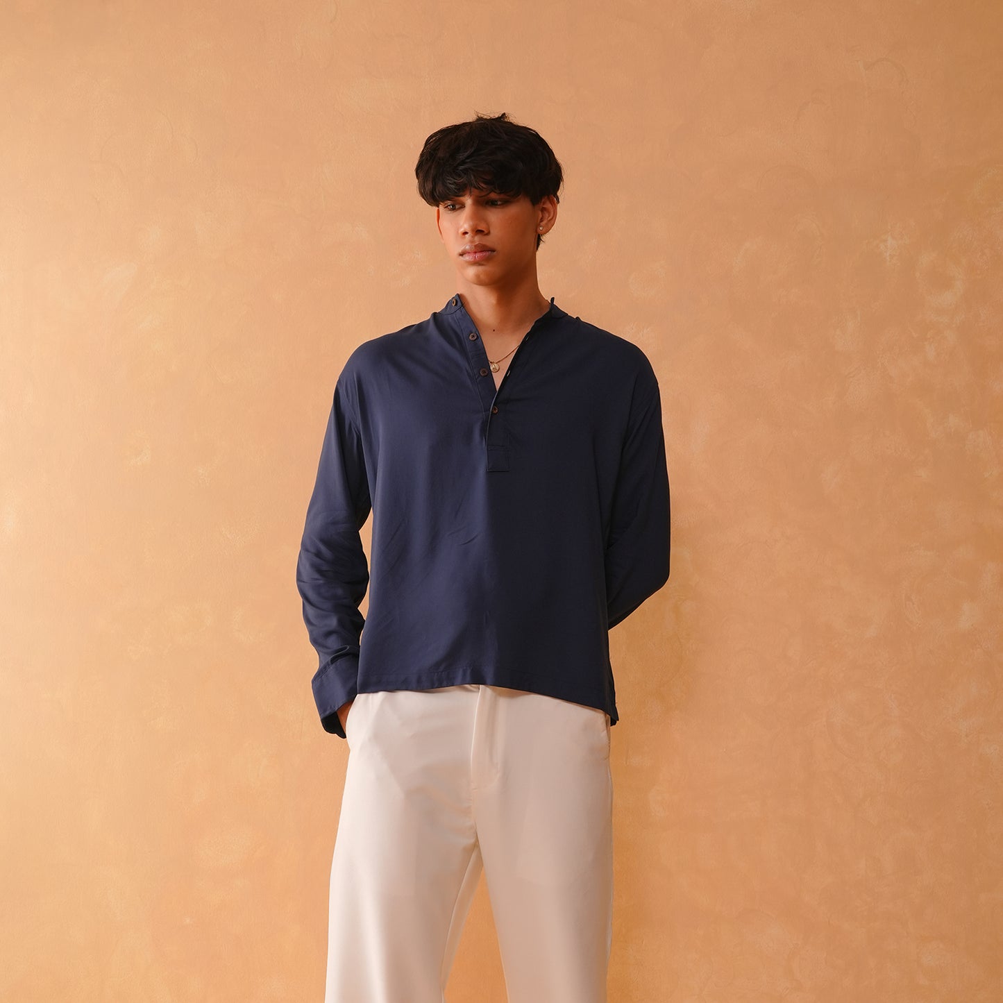 Henley Katua Wooden | Navy Blue