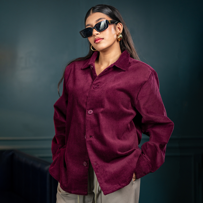 Lightweight Layering Cord Casuals     Berry